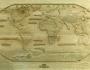 carte du monde sculptée - geschnitzte Weltkarte
