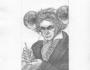 Portrait de Ludwig van Beethoven coiffé d'un casque à double cornet  acoustique